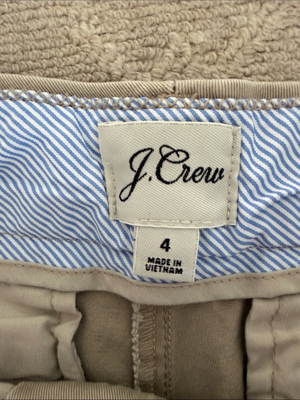 J. Crew 4” Womens Khaki Shorts - Picture 3 of 3